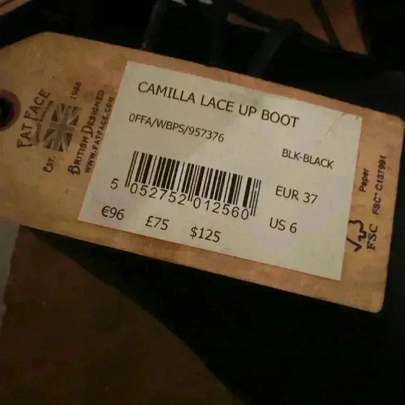 Fat face  NWT combat boots. Spring/Fall season start - Picture 5 of 6